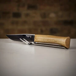 Opinel Cheese Knife & Fork Set - Beech Wood Handle