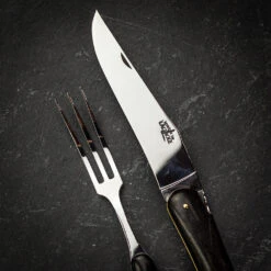 Forge De Laguiole Prestige 2 Piece Carving Set Ebony Handle - 21cm 11 Forge De Laguiole Prestige 2 Piece Carving Set Ebony Handle - 21cm -Kitchen Knife Store 1021eb f29prestige ebonycarvingset 6