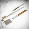 Fiskars Birchwood Handle 2pc BBQ Set