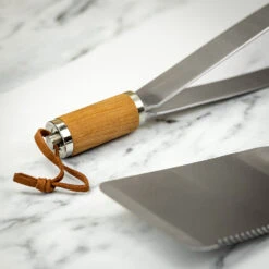 Fiskars Birchwood Handle 2pc BBQ Set -Kitchen Knife Store 1066552 fiskas bbqtools 2