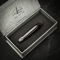 Forge De Laguiole Folding Knife High Polish Blade With Dark Horn Handle - 11cm 17 Forge De Laguiole Folding Knife High Polish Blade With Dark Horn Handle - 11cm -Kitchen Knife Store 1211inbfbri darkhorntip 1