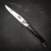 Forge De Laguiole Folding Knife High Polish Blade With Dark Horn Handle - 11cm -Kitchen Knife Store 1211inbfbri darkhorntip 6