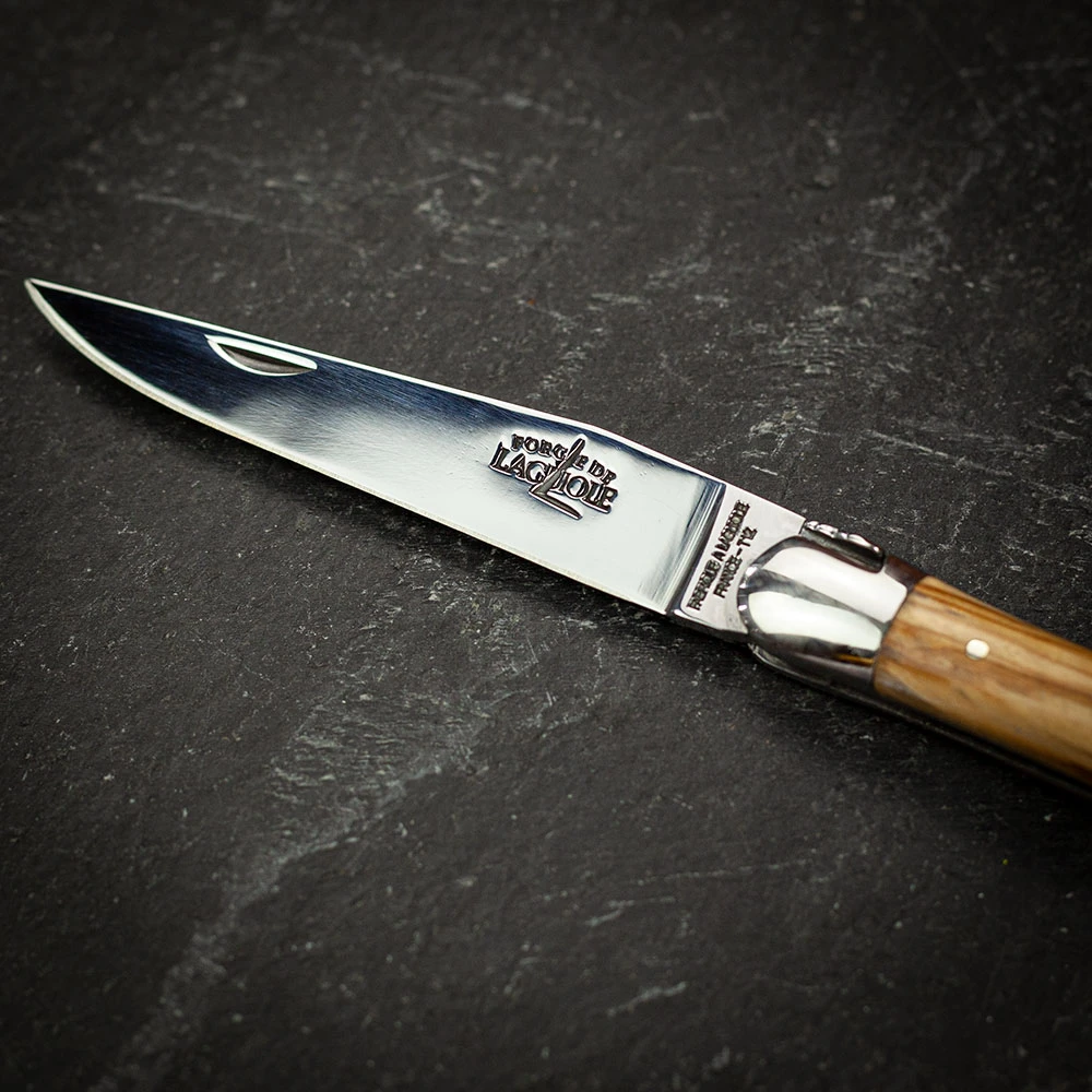 Forge De Laguiole Folding Knife High Polish Blade With Olive Handle - 11cm 4 Forge De Laguiole Folding Knife High Polish Blade With Olive Handle - 11cm - Image 2