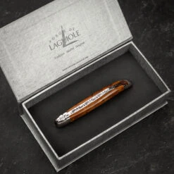 Forge De Laguiole Folding Knife High Polish Blade With Thuya Handle -11cm -Kitchen Knife Store 1211inthbri thuyaknife 1