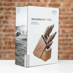 Rösle Passion Seven Piece Knife Block Set - Walnut -Kitchen Knife Store 13384 passion7pc box 1