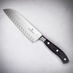 Victorinox Fully Forged Santoku Knife - Fluted Blade / 17cm