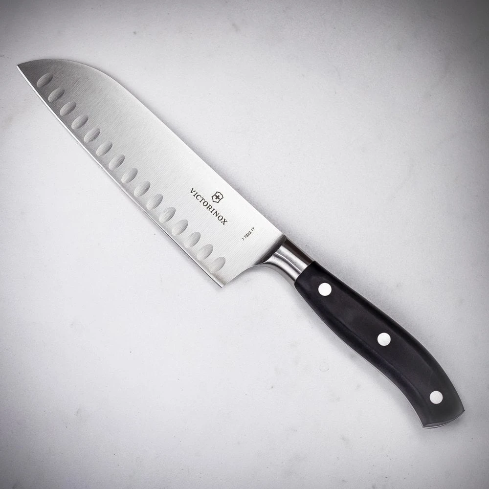 Victorinox Fully Forged Santoku Knife - Fluted Blade / 17cm 3 Victorinox Fully Forged Santoku Knife - Fluted Blade / 17cm