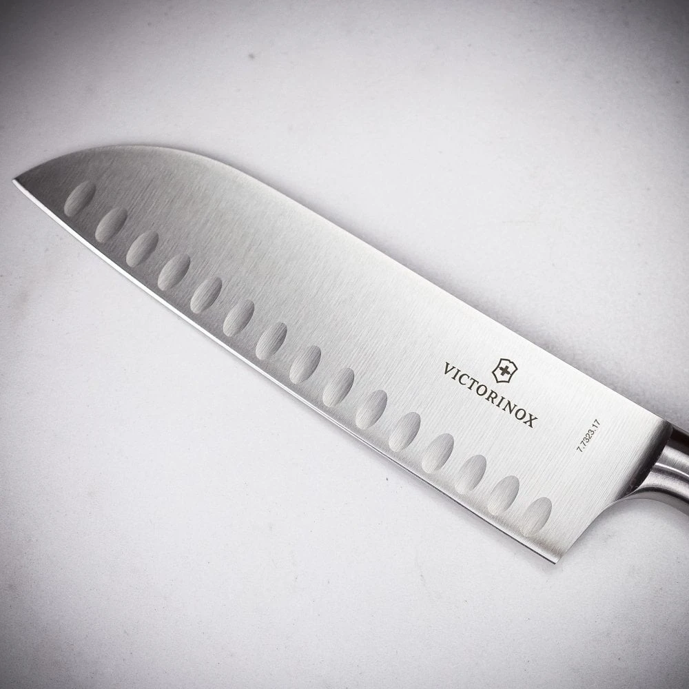 Victorinox Fully Forged Santoku Knife - Fluted Blade / 17cm 4 Victorinox Fully Forged Santoku Knife - Fluted Blade / 17cm - Image 2