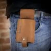 Crafted Cognac Leather Beer Holder 2 Crafted Cognac Leather Beer Holder -Kitchen Knife Store 1587650266 64718000