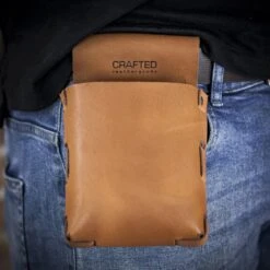 Crafted Cognac Leather Tool Holder