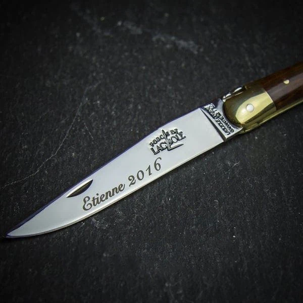 Forge De Laguiole Folding Knife High Polish Blade With Olive Handle - 11cm 8 Forge De Laguiole Folding Knife High Polish Blade With Olive Handle - 11cm - Image 6