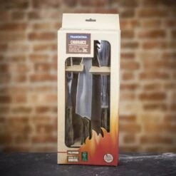 Tramontina Three Piece BBQ Set - Brown -Kitchen Knife Store 1595492147 01984500