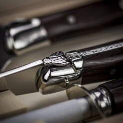 Claude Dozorme Three Piece Laguiole Carving Set With Rosewood Handle -Kitchen Knife Store 1605563329 99955000