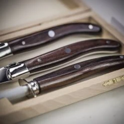 Claude Dozorme Three Piece Laguiole Carving Set With Rosewood Handle -Kitchen Knife Store 1605563334 89478700