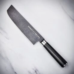 Samura MO-V Black Stonewash 6.6" Nakiri Knife