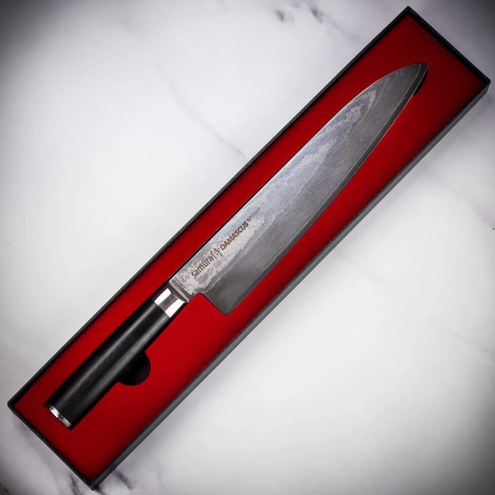 Samura Damascus 9.4" Grand Chef's Knife 6 Samura Damascus 9.4" Grand Chef's Knife - Image 4