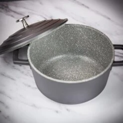 MasterClass Cast Aluminium 2.5 Litre Casserole Dish - Black