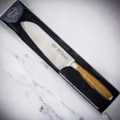 Rösle Masterclass Walnut Handle Santoku Knife -Kitchen Knife Store 1619705332 09605200
