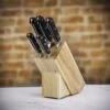 MasterClass Halo 5 Piece Knife Set With Oak Wood Storage Block -Kitchen Knife Store 1620130832 95149400