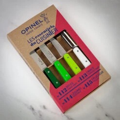 Opinel Primavera Kitchen Knife Set -Kitchen Knife Store 1709 primaveragreen box