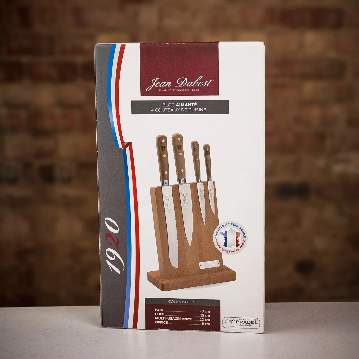 Jean Dubost Pradel 1920 Oak Handle Four Piece Kitchen Knife Set 11 Jean Dubost Pradel 1920 Oak Handle Four Piece Kitchen Knife Set - Image 9