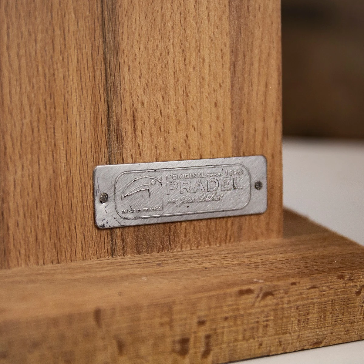 Jean Dubost Pradel 1920 Oak Handle Four Piece Kitchen Knife Set 5 Jean Dubost Pradel 1920 Oak Handle Four Piece Kitchen Knife Set - Image 3