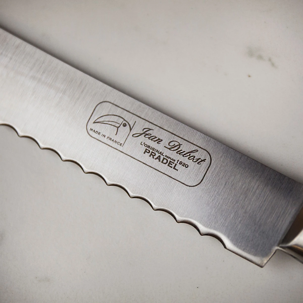 Jean Dubost Pradel 1920 Oak Handle Four Piece Kitchen Knife Set 7 Jean Dubost Pradel 1920 Oak Handle Four Piece Kitchen Knife Set - Image 5