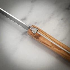 Claude Dozorme Laguiole Bread Knife In Gift Box Olive Wood Handle -Kitchen Knife Store 2.60.020.89 breadknife 4