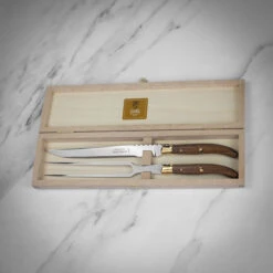 Claude Dozorme Laguiole 2pc Carving Set In Gift Box - Vallernia Handle