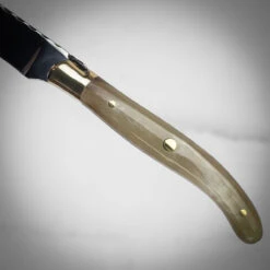 Claude Dozorme Laguiole 2pc Carving Set In Gift Box - Hell Horn Handle 11 Claude Dozorme Laguiole 2pc Carving Set In Gift Box - Hell Horn Handle -Kitchen Knife Store 2.60.032.63 farrar tanner knife handle