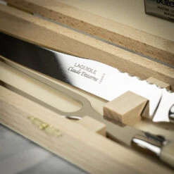 Claude Dozorme 2pc Super Laguiole Carving Set In Gift Box - Ivoirine Handle -Kitchen Knife Store 2.60.032.85 claudedozorme ivoirine carving 3