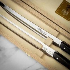 Claude Dozorme Le Theirs 2 Piece Carving Set In Gift Box - Ebony Handle 13 Claude Dozorme Le Theirs 2 Piece Carving Set In Gift Box - Ebony Handle -Kitchen Knife Store 2.90.032.70s claudedozorme ebonycarvingset 2