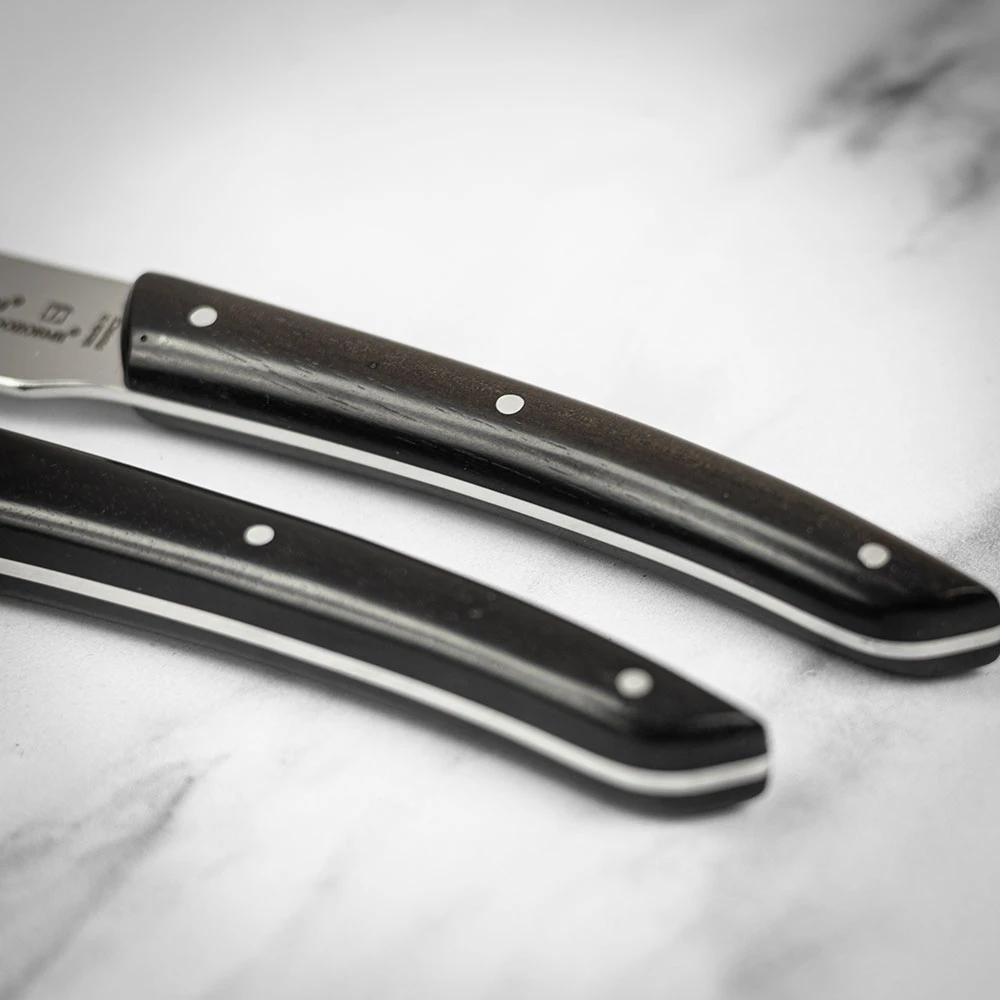 Claude Dozorme Le Theirs 2 Piece Carving Set In Gift Box - Ebony Handle 9 Claude Dozorme Le Theirs 2 Piece Carving Set In Gift Box - Ebony Handle - Image 7