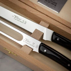 Claude Dozorme Thiers Collection 2PC Carving Set In Gift Box - Black Handle -Kitchen Knife Store 2.90.032.90 carvingset 4