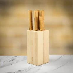 Opinel Parallèle - 5pc Meat Knife Block Set
