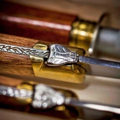 Claude Dozorme 3pc Laguiole Carving Set With Exotic Wood Handle -Kitchen Knife Store 26003351 5 1