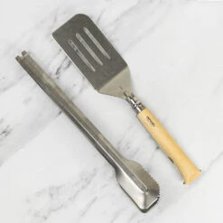 Opinel 3pc BBQ Set -Kitchen Knife Store 2733 opinel barbeque tongs spatula giftset 1