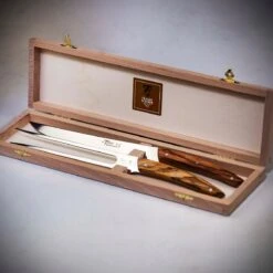 Claude Dozorme Le Thiers Carving Set With Olive Wood Handle -Kitchen Knife Store 29003289