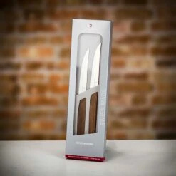 Victorinox Two Piece Swiss Modern Steak Knife Set - Walnut Wood -Kitchen Knife Store 2woodenknives