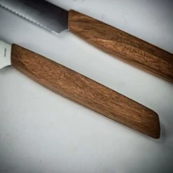 Victorinox Two Piece Swiss Modern Steak Knife Set - Walnut Wood -Kitchen Knife Store 2woodenknives4