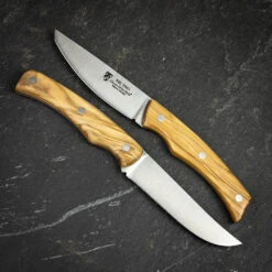 Claude Dozorme Set Of 4 XL Steak Knives In Oak Gift Box - Olive Wood Handles -Kitchen Knife Store 5.10.079.89ot xl olivewood steak knife 5