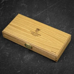 Claude Dozorme Set Of 4 XL Steak Knives In Oak Gift Box - Olive Wood Handles -Kitchen Knife Store 5.10.079.89ot xl olivewood steak knife box