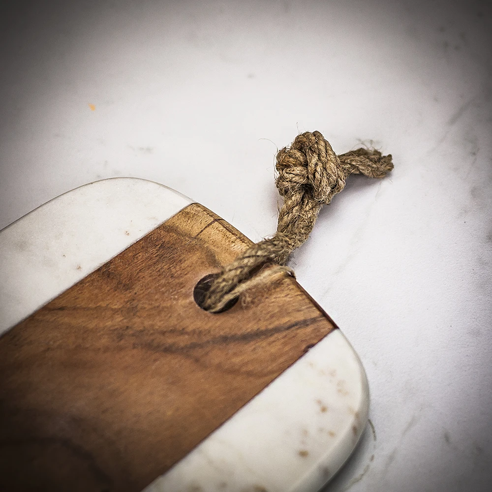 Naturals Long Marble Acacia Serve Board 6 Naturals Long Marble Acacia Serve Board - Image 4