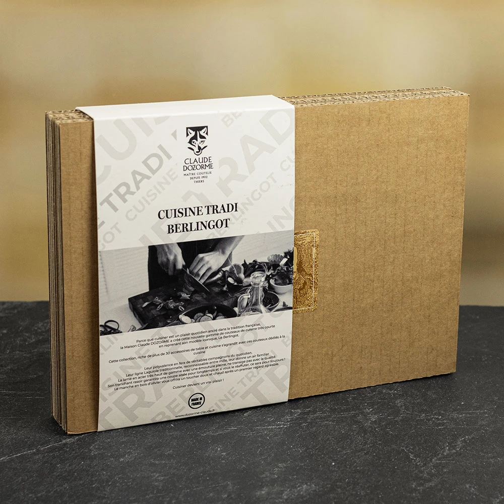 Claude Dozorme Berlingot 4pc Chef's Knife Set In Olive Wood 11 Claude Dozorme Berlingot 4pc Chef's Knife Set In Olive Wood - Image 9