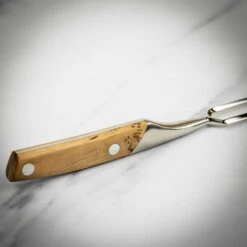 Goyon Chazeau Le Thiers Cuisine Carving Fork Wooden Handle - Juniper -Kitchen Knife Store 876444 goyon carvingforkjuniper 4