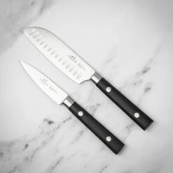 Sabatier International Leonys 2 Kitchen Knife Set - Paring Knife & Mini Santoku
