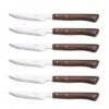 Arcos 6-piece Steak Knife Set With Wooden Handles And Serrated Edges
