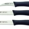 Arcos Nova 3-piece Paring Knife Set - Black Handles -Kitchen Knife Store arcos nova 3 piece paring knife set black handles