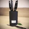 Au Nain Brasserie Universal Knife Block With 6 Steak Knives - Black Handles 2 Au Nain Brasserie Universal Knife Block With 6 Steak Knives - Black Handles -Kitchen Knife Store au nain brasserie universal knife block 6 steak knives black handles