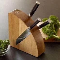 Bisbell Magnetic Knife Block Made Of Oak Wood -Kitchen Knife Store bisbell magnetic knife block oak wood 3